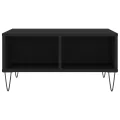 Table basse noir 60x60x30 cm bois d'ingénierie