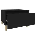 Table d'appoint Noir 50x46x35 cm Bois d'ingénierie