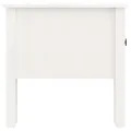 Tables d'appoint 2 pcs Blanc 50x50x49 cm Bois massif de pin