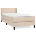 cadre de lit avec matelas Cappuccino 80x200 cm