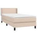 cadre de lit avec matelas Cappuccino 80x200 cm