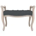 Banc Gris foncé 80x45x60 cm Velours
