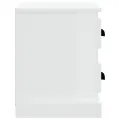 Table de chevet blanc 60x35,5x45 cm
