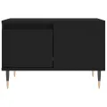 Table basse noir 55x55x36,5 cm bois d'ingénierie