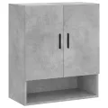 Armoire murale gris béton 60x31x70 cm bois d'ingénierie