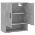 Armoire murale gris béton 60x31x70 cm bois d'ingénierie