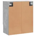 Armoire murale gris béton 60x31x70 cm bois d'ingénierie