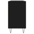 Armoire de salle de bain noir 80x33x60 cm bois d'ingénierie