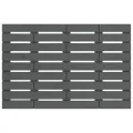 Tête de lit murale Gris 81x3x63 cm Bois massif de pin