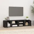 Meubles TV 2 pcs Noir 80x31,5x36 cm Bois d'ingénierie