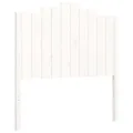 Cadre de lit et tête de lit blanc 100x200 cm bois massif