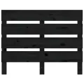 Tête de lit Noir 75x3x80 cm Bois massif de pin