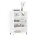 Buffet haut blanc 57x35x90 cm bois d'ingénierie