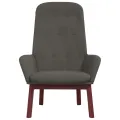 Chaise de relaxation Gris foncé Velours