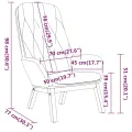 Chaise de relaxation Gris foncé Velours