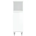 Armoire de salle de bain blanc brillant 30x30x100 cm