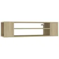 Meuble TV suspendu Chêne sonoma 100x30x26,5 cm Aggloméré