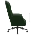 Chaise de relaxation Vert foncé Velours