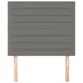 Têtes de lit 2 pcs Gris foncé 80x5x78/88 cm Tissu