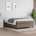 cadre de lit Taupe 140x200 cm Tissu