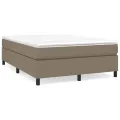 cadre de lit Taupe 140x200 cm Tissu