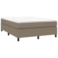 cadre de lit Taupe 140x200 cm Tissu