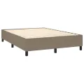 cadre de lit Taupe 140x200 cm Tissu