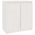 Armoire latérale blanc 60x36x65 cm bois de pin massif
