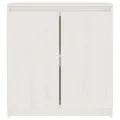 Armoire latérale blanc 60x36x65 cm bois de pin massif