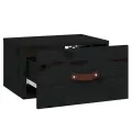 Tables de chevet murales 2 pcs Noir 40x29,5x22 cm