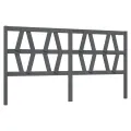 Tête de lit Gris 206x4x100 cm Bois massif de pin