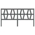 Tête de lit Gris 206x4x100 cm Bois massif de pin