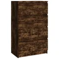 Buffet Chêne fumé 60x35x98,5 cm Bois d'ingénierie