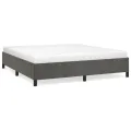 Cadre de lit Gris foncé 160 x 200 cm Velours