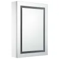 Armoire de salle de bain à miroir LED 50x13x70 cm