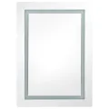 Armoire de salle de bain à miroir LED 50x13x70 cm