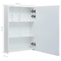 Armoire de salle de bain à miroir LED 50x13x70 cm
