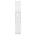 Armoire de salle de bain Blanc brillant 30x30x179 cm Aggloméré