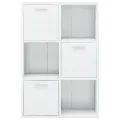 Armoire de rangement Blanc brillant 60x29,5x90 cm Aggloméré