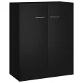 Buffet Noir 60x30x75 cm Aggloméré