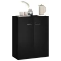 Buffet Noir 60x30x75 cm Aggloméré