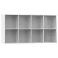 Bibliothèque/Buffet Blanc brillant 66 x 30 x 130 cm Aggloméré