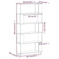 Bibliothèque/Cloison Marron miel 80x25x163,5 cm Pin solide