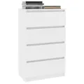 Buffet Blanc 60x35x98,5 cm Bois d'ingénierie