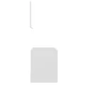 Ensemble de meubles salle de bain 2 pcs Blanc Bois d'ingénierie