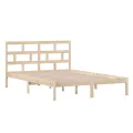 Cadre de lit Bois de pin massif 140x200 cm