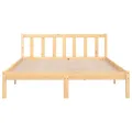 Cadre de lit bois de pin massif 140x190 cm