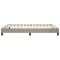 cadre de lit Gris clair 160x200 cm Velours