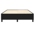 cadre de lit Noir 140x190 cm Tissu