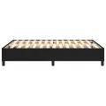 cadre de lit Noir 140x190 cm Tissu